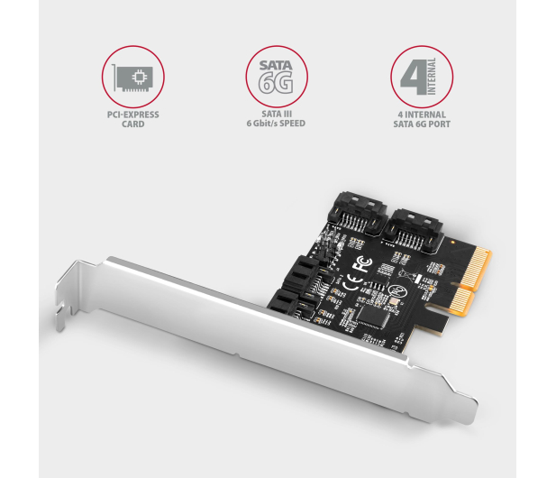AXAGON Kontroler PCIe 4x wewnętrzny port SATA 6G - 1212043 - zdjęcie 2